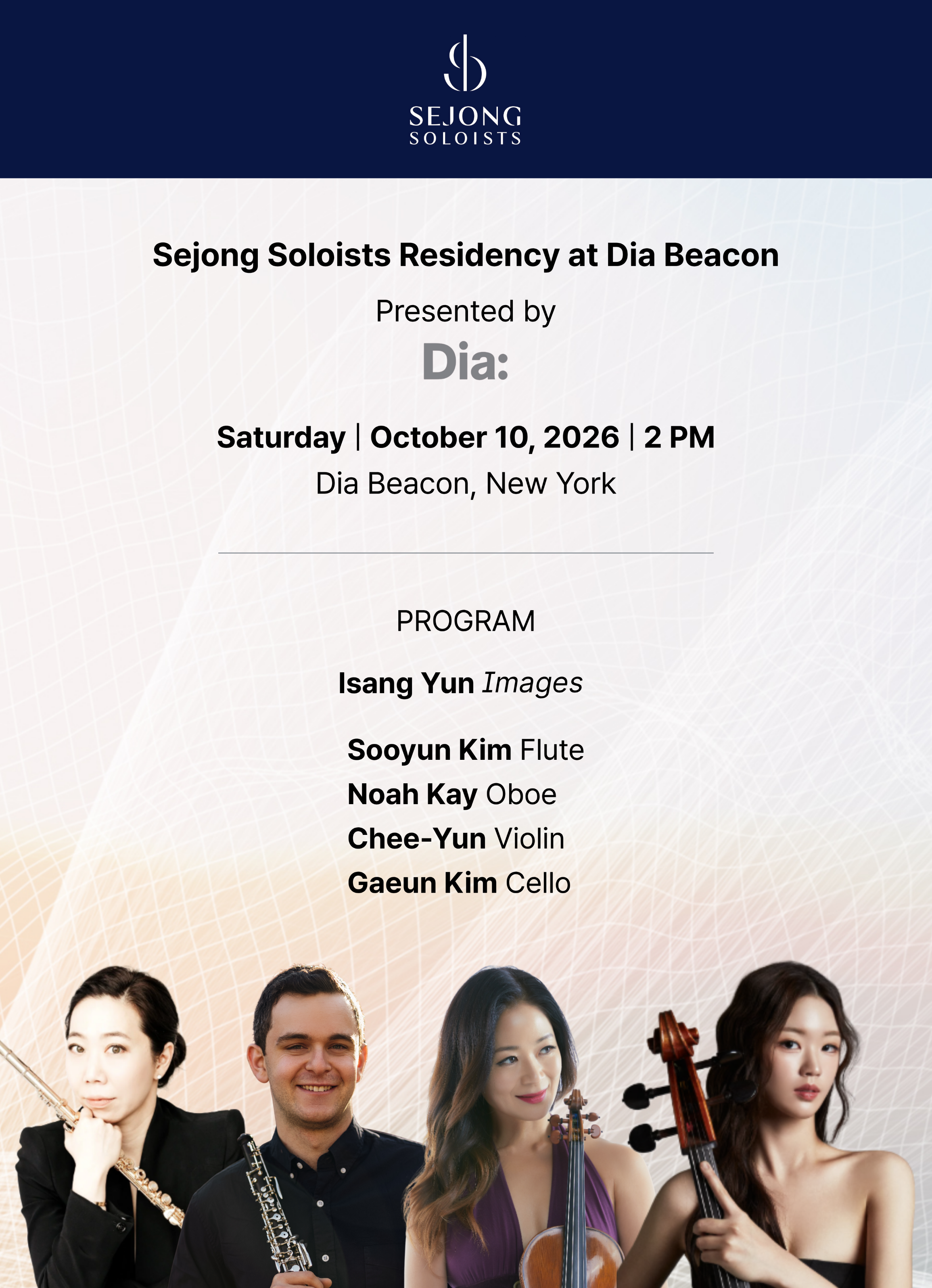 Sejong Soloists Residency at Dia Beacon